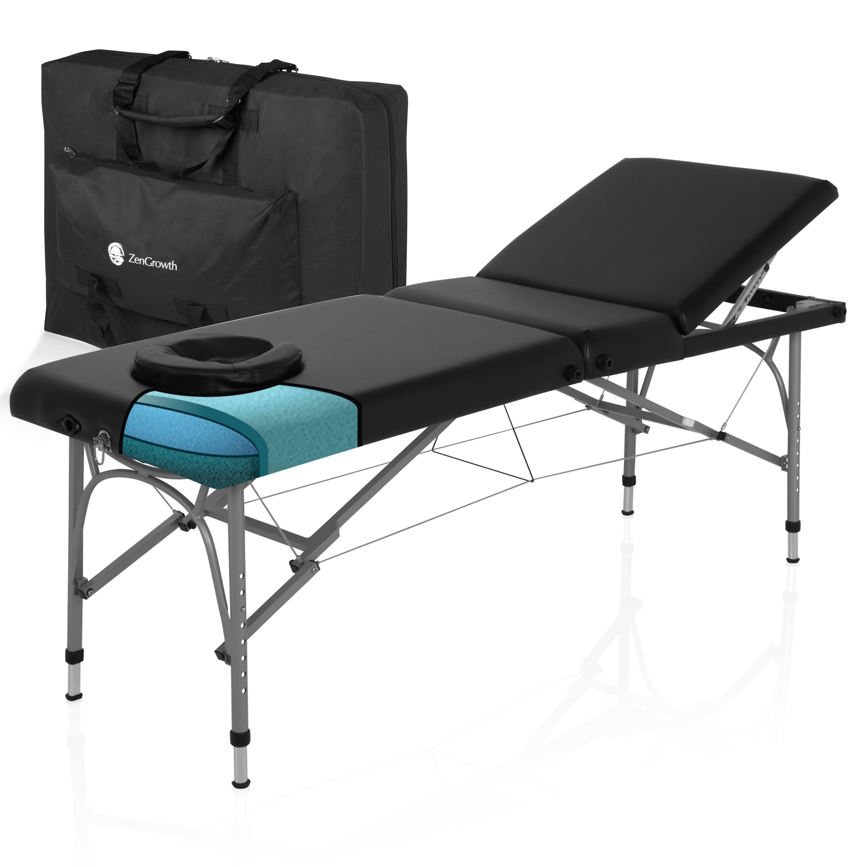 Aluminium massagetafels