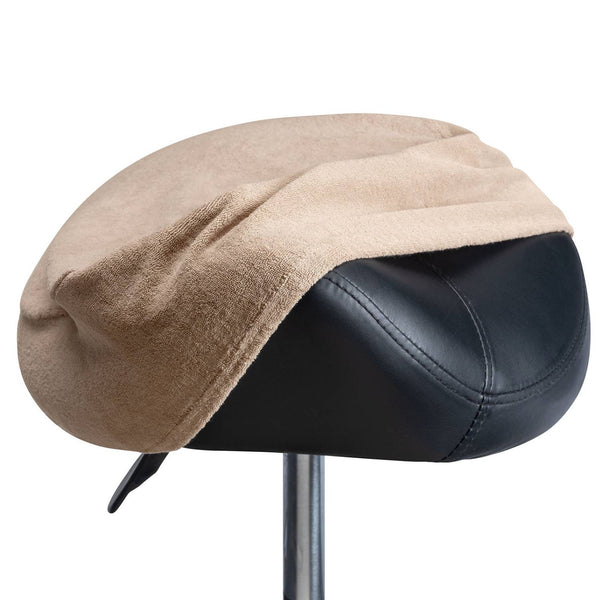 Badstof Overtrek voor Tabouret of Zadelkruk Lichtbruin