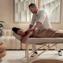 Badstof Hoeslaken Massagetafel Lichtbruin met Uitsparing