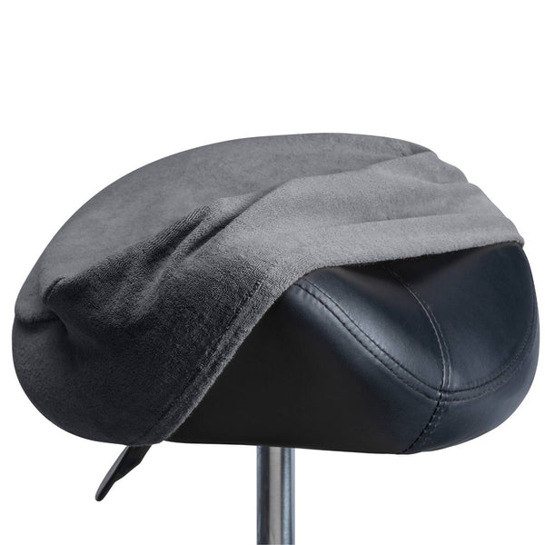 Badstof Overtrek voor Tabouret of Zadelkruk Grijs