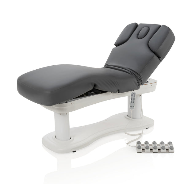 Kyoto elektrische massagetafel 76cm donkergrijs met verwarming