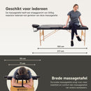 ZENGROWTH Massagetafel Economy Flat Zwart