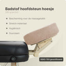 Badstof Hoofdsteunhoesje Lichtbruin