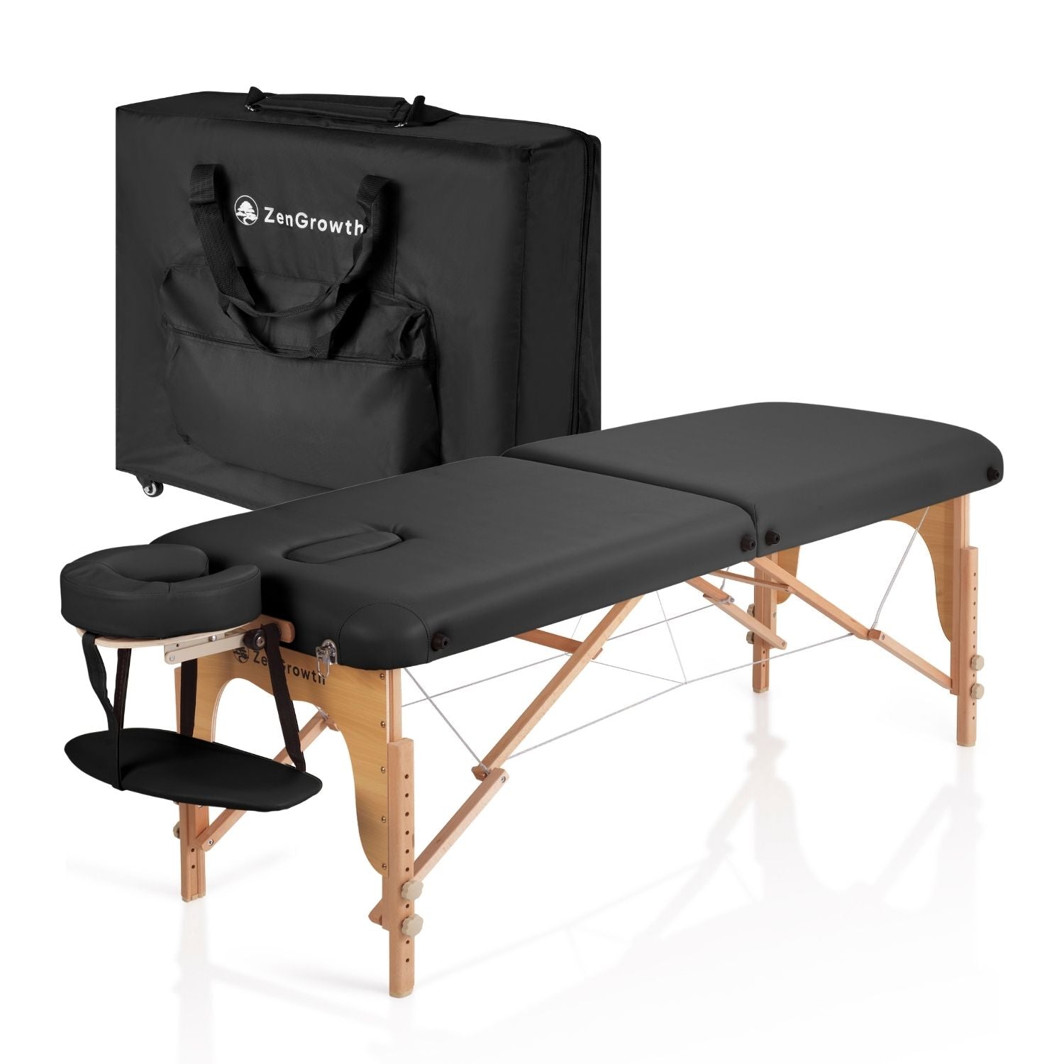 ZENGROWTH Massagetafel Gavia Zwart 70cm
