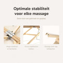 ZENGROWTH Inklapbare Massagetafel Nimman Zwart 71cm