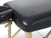 Oliebestendige Hoeslaken Set Massagetafel met Hoofdsteun Zwart 80cm