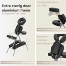 ZENGROWTH Massagestoel Valo Inklapbaar Zwart