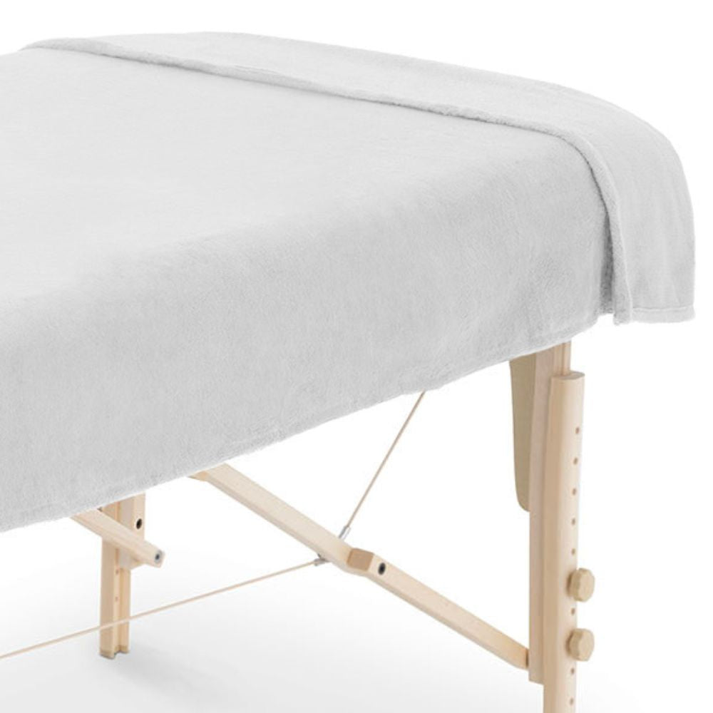 ZenGrowth Serenza microvezel massage handdoek 100 x 220cm wit
