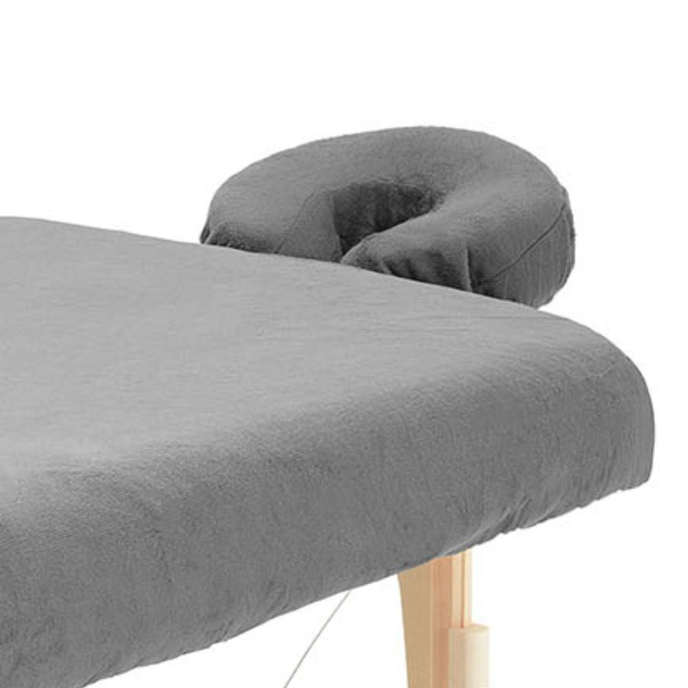 ZenGrowth Serenza microvezel hoeslaken met hoofdsteunhoesje grijs