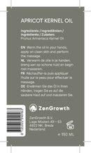 ZenGrowth 100% Natuurlijke Abrikozenpit Olie 150ml