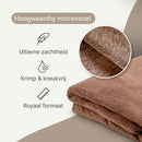 ZenGrowth Serenza microvezel massage handdoek 100 x 220cm bruin