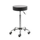 ZenGrowth Tabouret Zwart met chromen frame