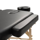 ZENGROWTH Massagetafel Belverde 3.0 Zwart 71cm met armsteunen