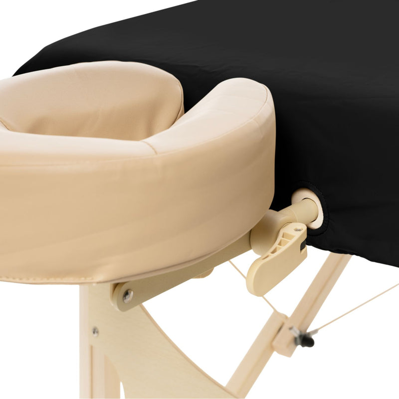 Oliebestendig hoeslaken zwart