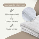 ZenGrowth Serenza microvezel massage handdoek 100 x 220cm wit