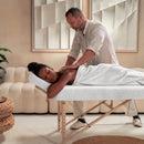 ZenGrowth Serenza microvezel massage handdoek 100 x 220cm wit