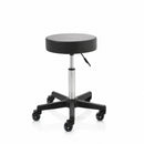ZenGrowth Tabouret Zwart met plastic frame – kapperswieltjes