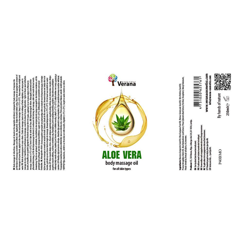 Verana 100% natuurlijke Massageolie Aloë Vera 250ml