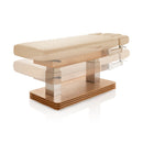 Woodstock elektrische massagetafel 79cm beige