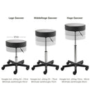Tweedekans ZenGrowth Tabouret Zwart met plastic frame, zachte wieltjes en hoge gasveer
