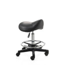 ZenGrowth Zadelkruk Zwart met voetring en plastic frame