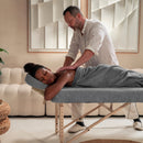 ZenGrowth Serenza microvezel massage handdoek 100 x 220cm grijs