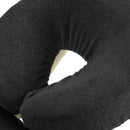 ZenGrowth Badstof Hoeslakenset Massagestoel Zwart