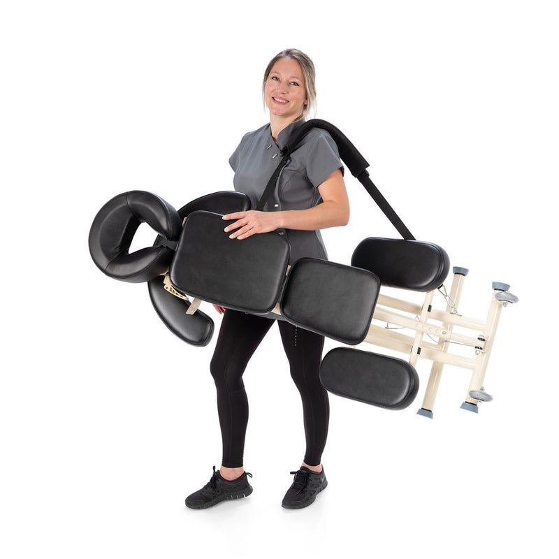 ZenGrowth Massagestoel Inklapbaar Roshka Zwart