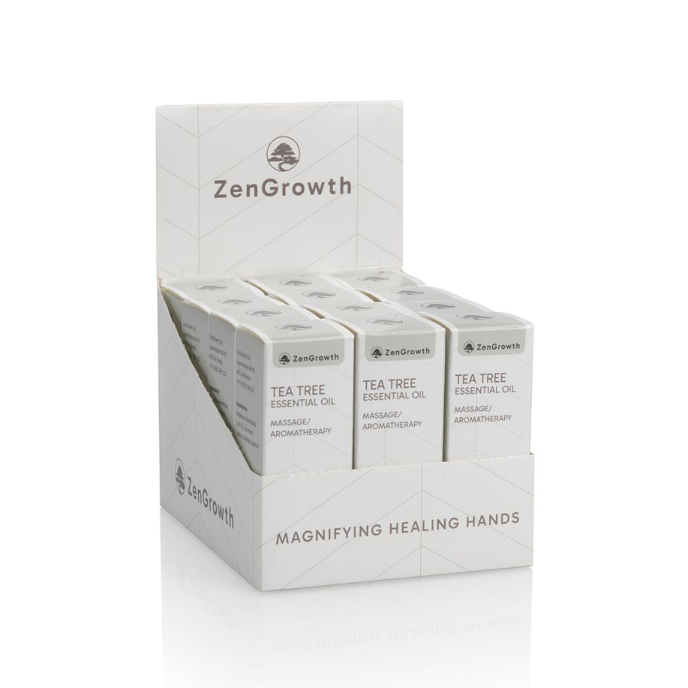 ZENGROWTH Etherische Olie Tea Tree Display inclusief 12 flesjes