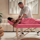 ZenGrowth Serenza microvezel massage handdoek 100 x 220cm blush roze