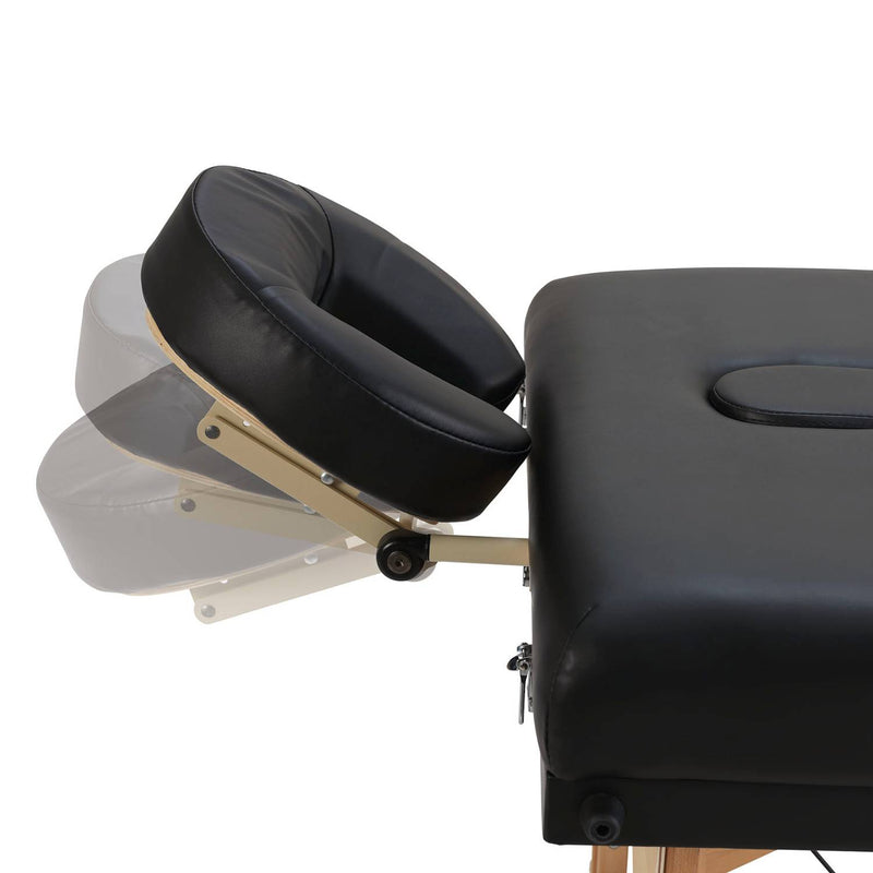 ZenGrowth inklapbare massagetafel Oslo 71cm Zwart