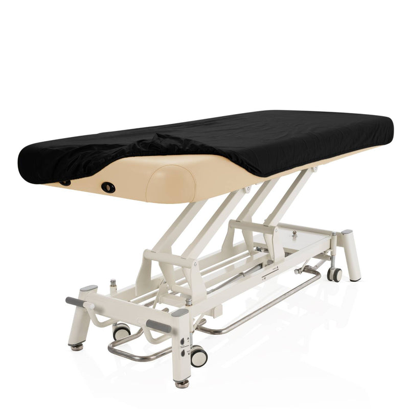 Oliebestendig hoeslaken zwart