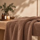 ZenGrowth Serenza microvezel massage handdoek 100 x 220cm bruin