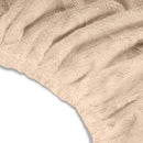 ZenGrowth Serenza microvezel hoeslaken met uitsparing Zandbeige