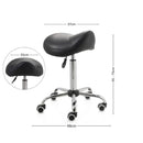 ZenGrowth Zadelkruk Zwart met chromen frame