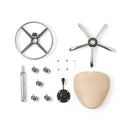 Tweedekans ZenGrowth Zadelkruk Beige met chromen frame, zachte wieltjes en lage gasveer