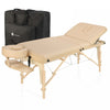 ZENGROWTH Inklapbare Massagetafel Nimman Beige 71cm