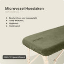 ZenGrowth Serenza microvezel hoeslaken met uitsparing Olijfgroen Donker