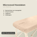 ZenGrowth Serenza microvezel hoeslaken met uitsparing Zandbeige