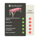 ZenGrowth Serenza microvezel hoeslaken met uitsparing Blush Roze