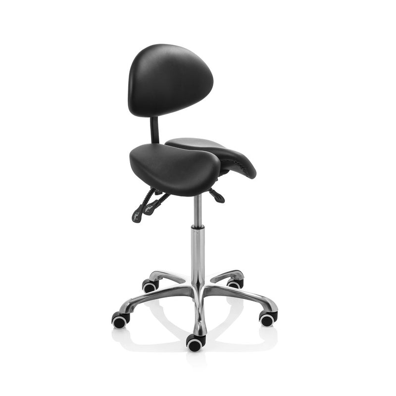 Zadelkruk Office Premium standaard zonder voetring harde wielen zw Zadelkruk Office Premium standaard zonder voetring harde wielen zw