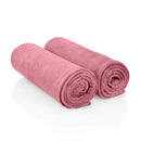 2x ZenGrowth Serenza microvezel massage handdoek 45 x 90cm Blush Roze
