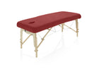 Badstof Hoeslaken Massagetafel Burgundy met Uitsparing