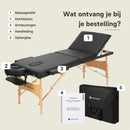 ZENGROWTH Massagetafel Economy Zwart