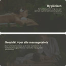 Badstof Hoeslaken Massagetafel Chocoladebruin met Uitsparing