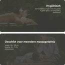 Badstof Hoeslaken Massagetafel Zwart met Uitsparing
