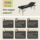 ZENGROWTH Inklapbare Massagetafel Athlete Zwart 63.5cm