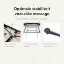 ZENGROWTH Inklapbare Massagetafel Athlete Zwart 63.5cm