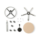 ZenGrowth Tabouret Beige met chroom frame