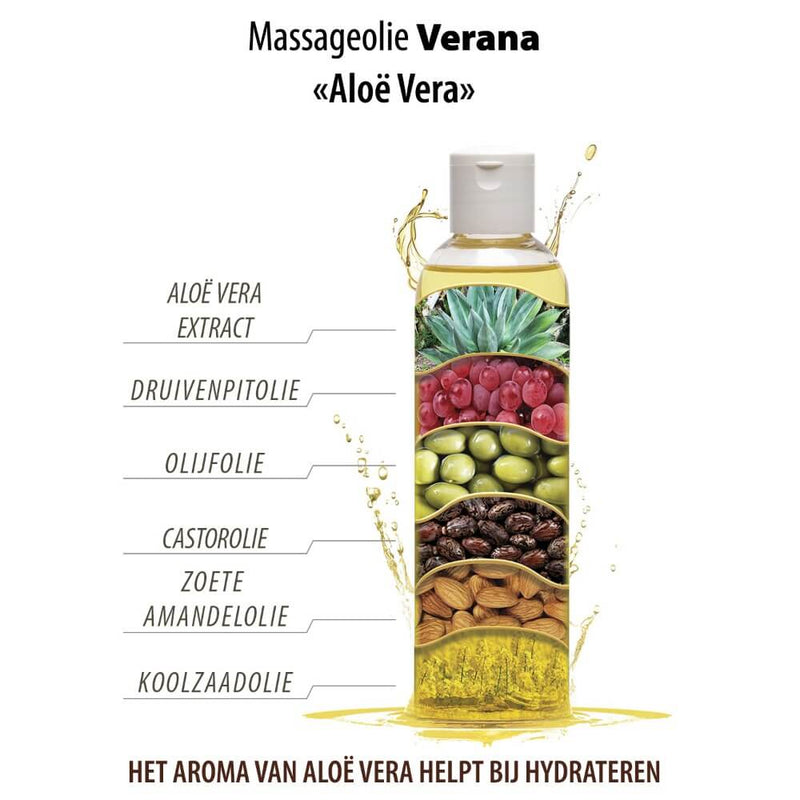 Verana 100% natuurlijke Massageolie Aloë Vera 250ml